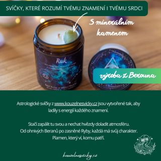 Astrologické svíčky pro tvou duši ✨🕯️ Hledáš vonný doplněk, který ladí s tvým znamením? Na kouzelnesvicky.cz najdeš ručně...